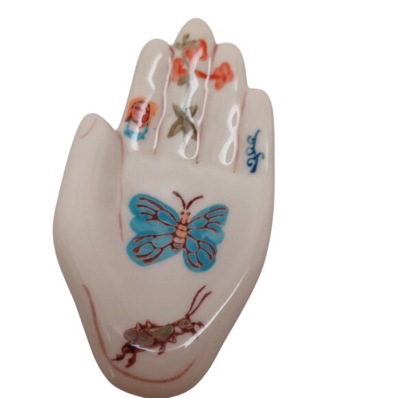 Anthropologie Home Nathalie Lete Paris Hand Trinket Ring Dish Ceramic Decor - Picture 12 of 12